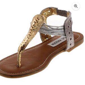 Steve Madden silver and gold sandals size 4 ⭐️⭐️